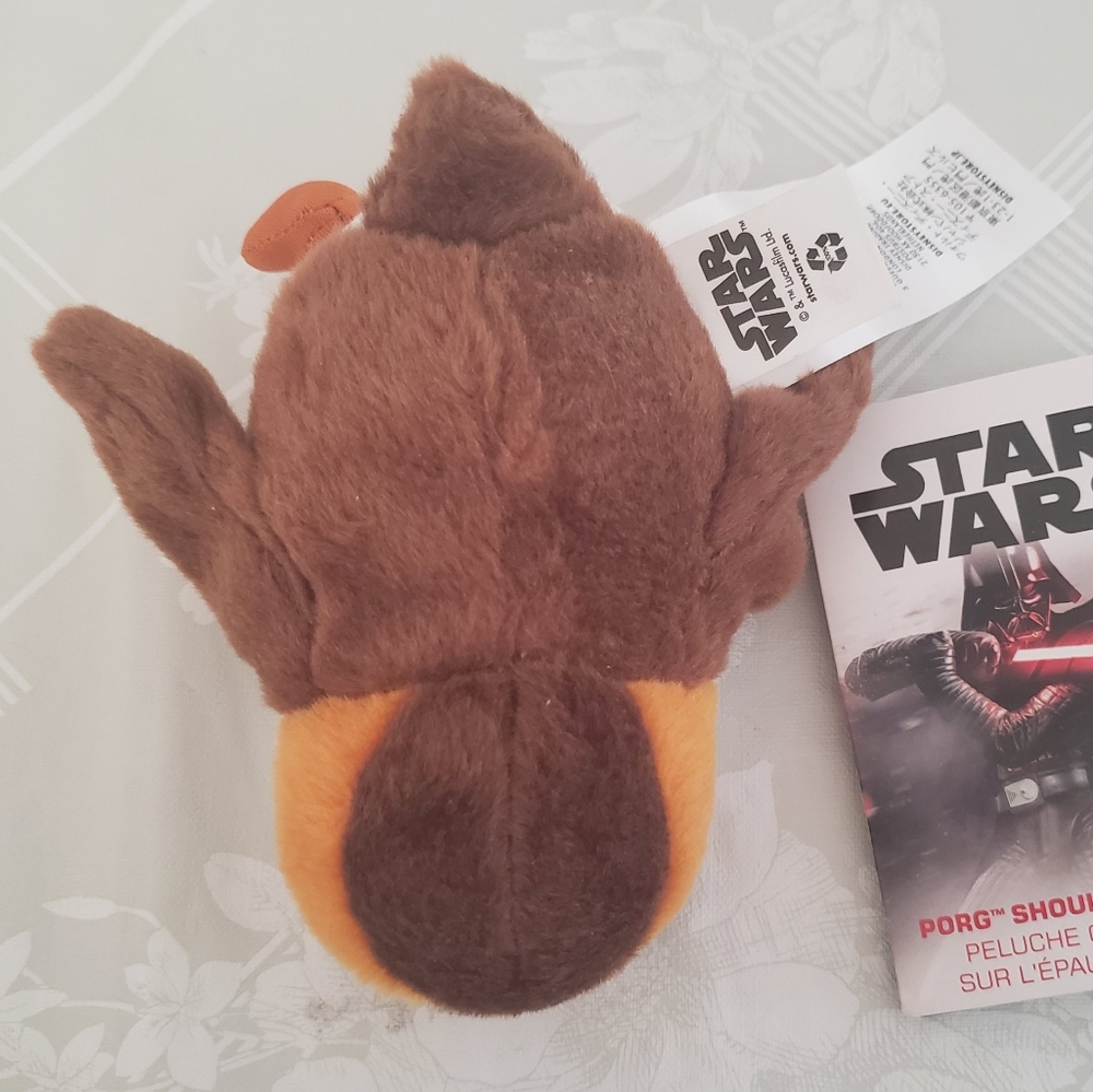 Disney Parks Star Wars Porg Mini Magnetic Shoulder Plush NWT - Picture 2 of 8